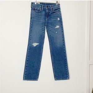 Abercrombie kids straight leg blue jeans, size 14 slim